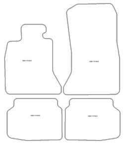 Fussmatten fuer BMW 7er (F01) 10.2008-09.2015 MDM Plus