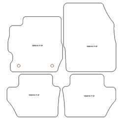 Fussmatten fuer Ford Ka III 09.2017-01.2020 MDM Plus