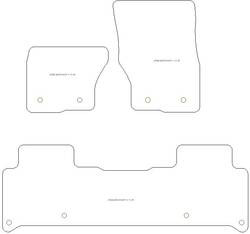 Fussmatten fuer Land Rover Discovery V 03.2017- MDM Plus