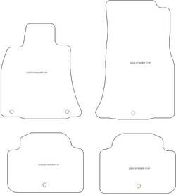 Fussmatten fuer Kia Stinger 2017- MDM Plus