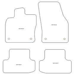 Fussmatten fuer Volkswagen T-Roc 12.2017- MDM Plus