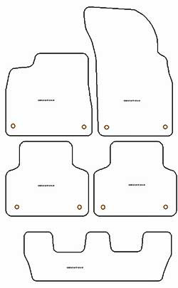 Fußmatten MDM Plus für Q7 (4M) 7 Sitze 06.2015-10.2019