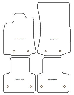 Fussmatten fuer Jaguar XJ Kurzer Radstand 2009-2012 MDM Plus