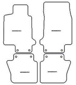 Fußmatten MDM Plus für GranCabrio 2010-