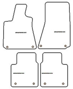 Tappetini auto per Maserati Quattroporte 2013-2017