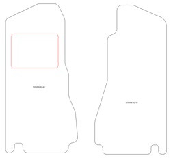 Fussmatten fuer MG B (4) 1965-1980 MDM Plus