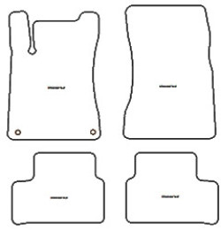 Fussmatten fuer Mercedes B-Klasse (W247) (auch Plug-in Hybrid) 2019- MDM Plus