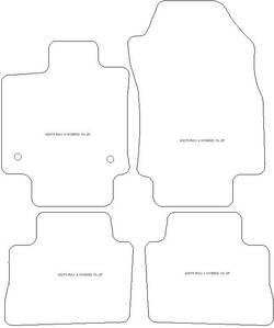 Fussmatten fuer Toyota RAV4 V (auch Hybrid / Plug-in Hybrid) 2019- MDM Plus