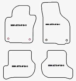 Fußmatten MDM Plus für Jetta 2005-2011