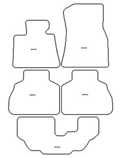 Fussmatten fuer BMW X7 (G07) 7 Sitze 2019- MDM Plus