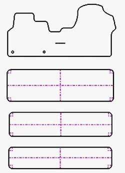 Fußmatten MDM Plus für Vivaro bus (auch Electric) 2019-