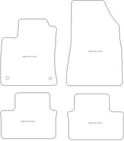 Fussmatten fuer Renault Clio 5 (auch E-Tech Hybrid /E-Tech Full Hybrid) 2019- MDM Plus