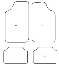 Fussmatten fuer Peugeot 205 1983-1998 MDM Plus
