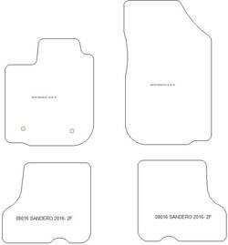 Fußmatten MDM Plus für Sandero II / Sandero Stepway 12.2016-12.2020