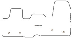 Fußmatten MDM Plus für Custom van (Automatikgetriebe) 2013-2023