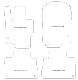 Fußmatten MDM Plus für GLE (C167) Class Coupe (auch Plug-in Hybrid) 2020-