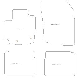 Fussmatten fuer Suzuki SX4 / S-Cross II Mild Hybrid / Hybrid /Full Hybrid 2020- MDM Plus