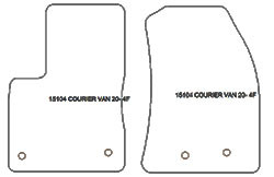 Fußmatten MDM Plus für Courier Transit 2018-09.2023