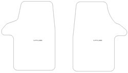 Fußmatten MDM Plus für T6 Transporter Van 2015-