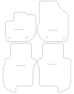 Fußmatten MDM Plus für Jazz IV / Jazz Crosstar (Hybrid) 06.2020-