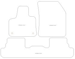 Fußmatten MDM Plus für 3008 II Hybrid / Hybrid (4) 09.2019-11.2023