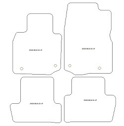 Automatten MDM Plus - Trittschutz aus Teppichboden - schwarze Kanten aus Antirutschbaumwolle