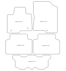 Fussmatten fuer Kia Sorento IV 7 Sitze Hybrid / Plug-in Hybrid 09.2020- MDM Plus
