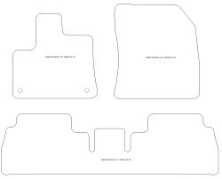 Fussmatten fuer Toyota Proace City Verso / Proace City verso Electric 2020- MDM Plus