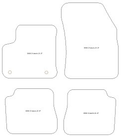 Fussmatten fuer Citroen C4 III Electric 2020- MDM Plus
