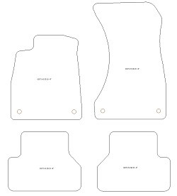 Automatten MDM Plus - Trittschutz aus Teppichboden - schwarze Kanten aus Antirutschbaumwolle