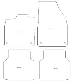 Automatten MDM Plus - Trittschutz aus Teppichboden - schwarze Kanten aus Antirutschbaumwolle