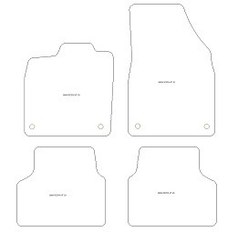 Automatten MDM Plus - Trittschutz aus Teppichboden - schwarze Kanten aus Antirutschbaumwolle