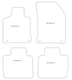 Automatten MDM Plus - Trittschutz aus Teppichboden - schwarze Kanten aus Antirutschbaumwolle