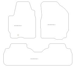Fussmatten fuer Ford Maverick 5 Turen 2001-/ MDM Plus