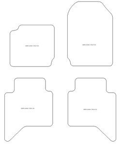 Fussmatten fuer Isuzu D-Max Crew 2020- MDM Plus