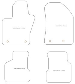 Automatten MDM Plus - Trittschutz aus Teppichboden - schwarze Kanten aus Antirutschbaumwolle