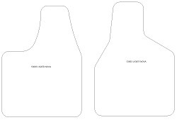 Automatten MDM Plus - Trittschutz aus Teppichboden - schwarze Kanten aus Antirutschbaumwolle