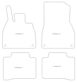 Automatten MDM Plus - Trittschutz aus Teppichboden - schwarze Kanten aus Antirutschbaumwolle
