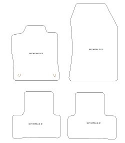 Fussmatten fuer Opel Astra L (auch Plug-in Hybrid) 2022- MDM Plus