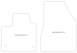 Tappetini per Renault Kangoo III van 06.2021-