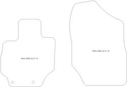 Automatten MDM Plus - Trittschutz aus Teppichboden - schwarze Kanten aus Antirutschbaumwolle