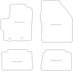 Automatten MDM Plus - Trittschutz aus Teppichboden - schwarze Kanten aus Antirutschbaumwolle
