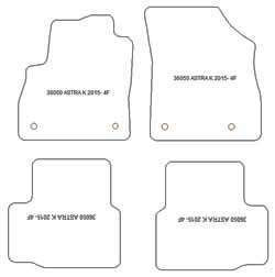 Fussmatten fuer Opel Astra K Sports Tourer 04.2016-12.2021 MDM Plus