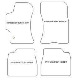 Fussmatten fuer Subaru Outback 2003-2009 MDM Plus