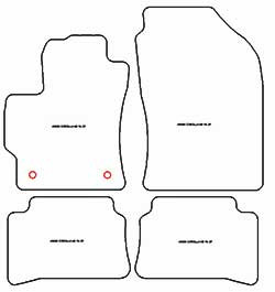 Fussmatten fuer Toyota Corolla Cross Hybrid 2022- MDM Plus