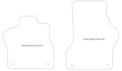 Fussmatten fuer Volkswagen ID.Buzz Van 2022- MDM Plus