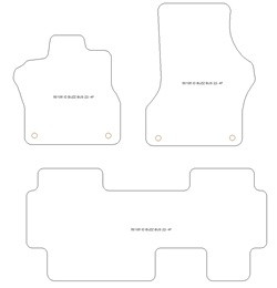 Fussmatten fuer Volkswagen ID.Buzz Bus 2022- MDM Plus