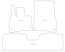 Fussmatten fuer Mercedes EQS (X296) 2022- MDM Plus