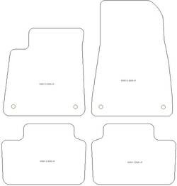 Fussmatten fuer Polestar 2 2020- MDM Plus