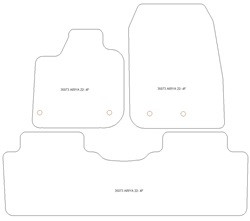 Fussmatten fuer Nissan Ariya 09.2022- MDM Plus